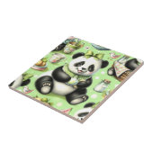 Vintag Niedlich Baby Panda Fliese (Seite)