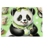 Vintag Niedlich Baby Panda Große Geschenktüte (Vorderseite)