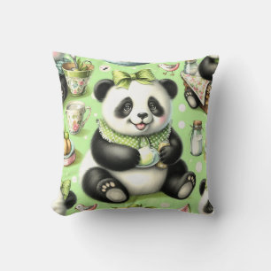 Vintag Niedlich Baby Panda Kissen