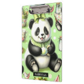 Vintag Niedlich Baby Panda Klemmbrett (Links)