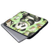 Vintag Niedlich Baby Panda Laptopschutzhülle (Vorne Knopf)