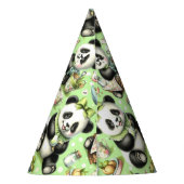 Vintag Niedlich Baby Panda Partyhütchen (Rückseite)