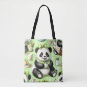Vintag Niedlich Baby Panda Tasche (Vorderseite)