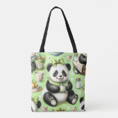 Vintag Niedlich Baby Panda Tasche (Rückseite)