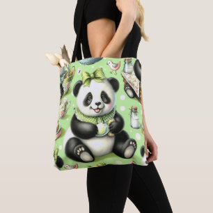 Vintag Niedlich Baby Panda Tasche