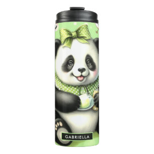 Vintag Niedlich Baby Panda Thermosbecher