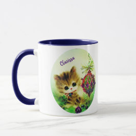 Vintag Niedlich Kitten Tasse