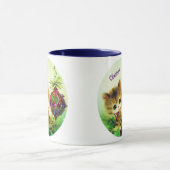 Vintag Niedlich Kitten Tasse (Zentrum)