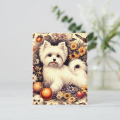 Vintag Niedlich maltesisch Postkarte (Stehend Vorderseite)