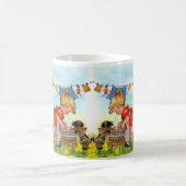 Vintag Niedliche Kleine Girl Kaffeetasse (Mittel)