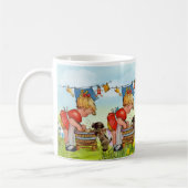Vintag Niedliche Kleine Girl Kaffeetasse (Links)