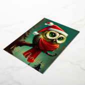 Vintag Niedliche Weihnachtsfeiern Folien Feiertagskarte (Gedreht)