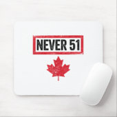 Vintag Niemals 51. Staat Kanada Fla Mousepad (Mit Mouse)