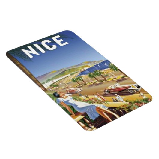Vintag Nizza, Frankreich - Magnet (Rechte Seite)