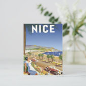 Vintag Nizza, Frankreich - Postkarte (Stehend Vorderseite)