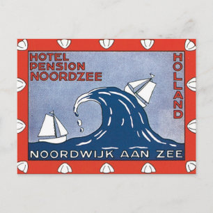 Vintag Noordwijk Aan Zee Holland Postkarte