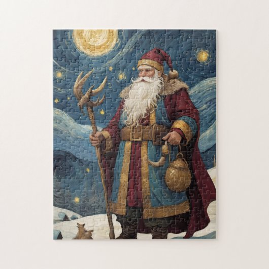 Vintag Nord Santa Puzzle - Weihnachtsjigsaw (Vertikal)
