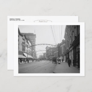 Vintag Norfolk, VA: Main Street (c. 1910-20) Postkarte