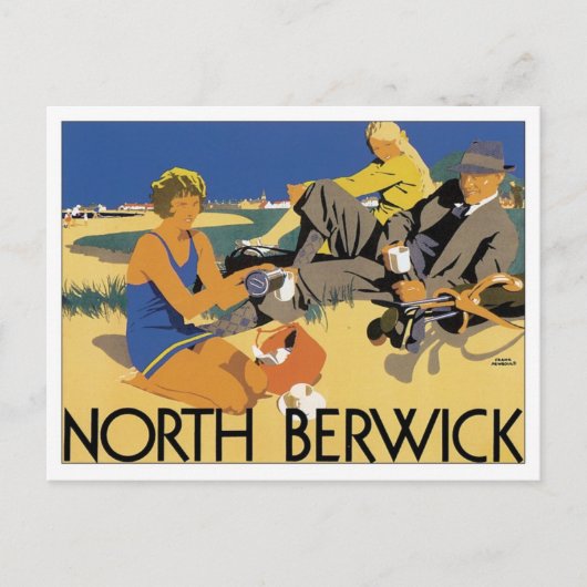 Vintag North Berwick Postkarte (Vorderseite)
