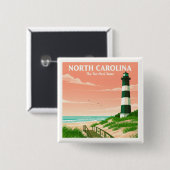Vintag North Carolina Button (Vorne & Hinten)