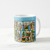 Vintag North Carolina Greetings Kaffeetasse (VorderseiteRechts)