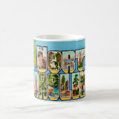 Vintag North Carolina Greetings Kaffeetasse (Mittel)