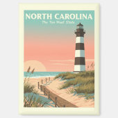 Vintag North Carolina Magnet (Vorderseite)