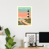 Vintag North Carolina Poster (Heimbüro)