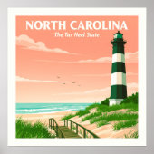 Vintag North Carolina Poster (Vorne)
