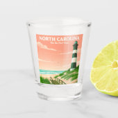 Vintag North Carolina Schnapsglas (Vorderseite)