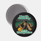 Vintag North Conway New Hampshire Magnet (Vorderseite/Rückseite)