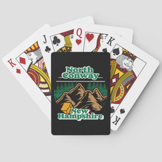 Vintag North Conway New Hampshire Spielkarten (Rückseite)