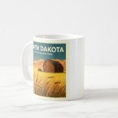 Vintag North Dakota Kaffeetasse (Vorderseite Links)