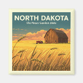 Vintag North Dakota Magnet (Vorne)