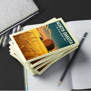 Vintag North Dakota Magnet