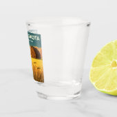 Vintag North Dakota Schnapsglas (Rechts)