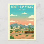 Vintag North Las Vegas Postkarte (Vorderseite)