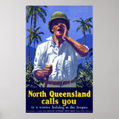 Vintag North Queensland Australia Poster (Vorne)