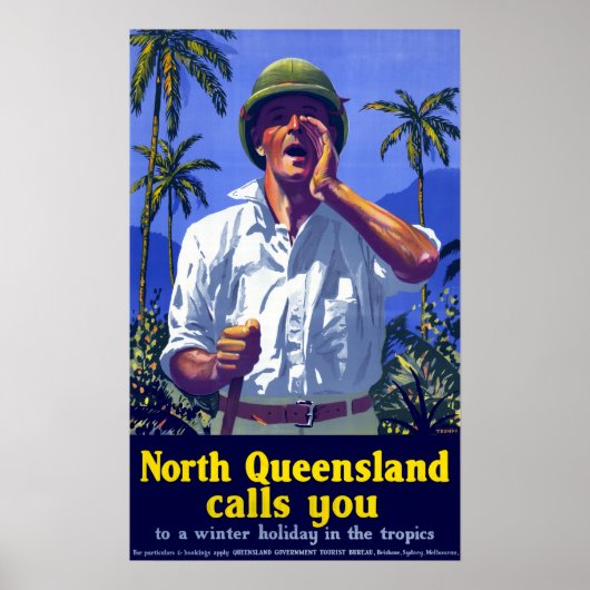 Vintag North Queensland Australia Poster (Vorne)