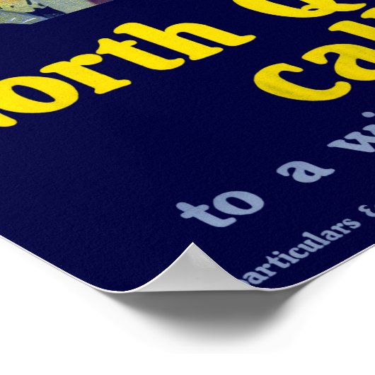 Vintag North Queensland Australia Poster (Ecke)