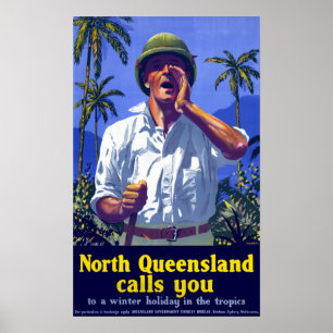 Vintag North Queensland Australien Poster