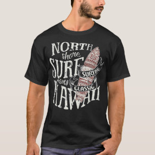 Vintag North Shore Hawaii Traditionelles Muster Su T-Shirt