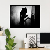 Vintag Nosferatu Shadow Scene Poster (Heimbüro)
