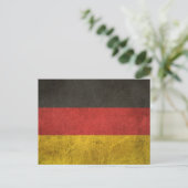 Vintag Not leidende Flagge Deutschlands Postkarte (Stehend Vorderseite)