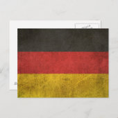 Vintag Not leidende Flagge Deutschlands Postkarte (Vorne/Hinten)