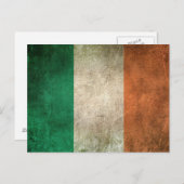 Vintag Not leidende Flagge Irlands Postkarte (Vorne/Hinten)