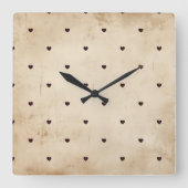 Vintag Not Quadratische Wanduhr (Vorderseite)