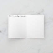 Vintag notecard Buffalo Bill Dankeskarte (Innenseite)