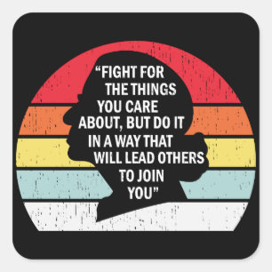 Vintag Notoring Rbg Ruth Bader Ginsburg Ladys Quadratischer Aufkleber