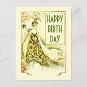 Vintag Nouveau Meadowsweet Walter Crane Geburtstag Postkarte (Vorderseite)